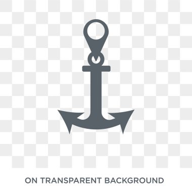 Bağlantı noktası işareti simgesi. Haritalar ve konumlar koleksiyonundan şeffaf arka plan trendy düz vektör bağlantı noktası işareti simgesi. Yüksek kaliteli web ve mobil için bağlantı noktası işareti sembolü kullanın dolu