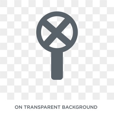 Durdurma bir simge yoktur. Haritalar ve konumlar koleksiyonundan şeffaf arka plan üzerinde durdurma simge vektör trendy düz. Yüksek kaliteli web ve mobil durdurma sembolü işime dolu