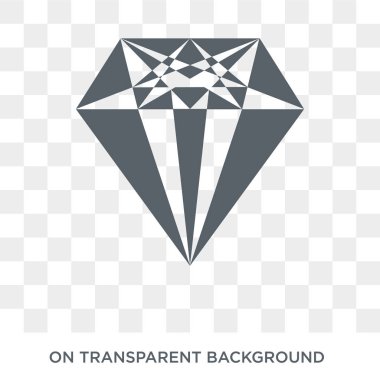 Gemstone icon. Trendy flat vector Gemstone icon on transparent background from Luxury collection. High quality filled Gemstone symbol use for web and mobile