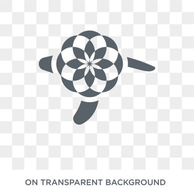 Broş simgesi. Trendy düz vektör Luxury Collection şeffaf arka plan üstünde kutsal kişilerin resmi broş. Yüksek kaliteli broş simge kullanımı web ve mobil için dolu