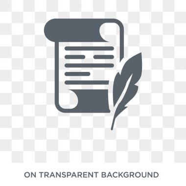 law Paper icon. Trendy flat vector law Paper icon on transparent background from law and justice collection. High quality filled law Paper symbol use for web and mobile