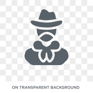 Bandit icon. Trendy flat vector Bandit icon on transparent background from law and justice collection. High quality filled Bandit symbol use for web and mobile