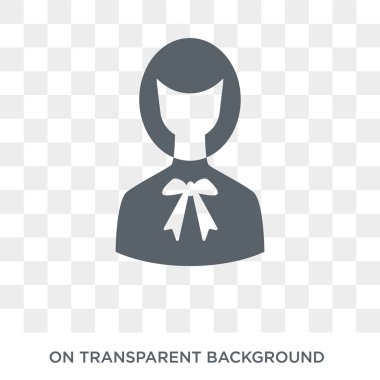 Avukat simgesi. Hukuk ve adalet koleksiyonundan şeffaf arka plan trendy düz vektör avukat simgesi. Yüksek kaliteli dolu avukat simge kullanımı için web ve hareket eden