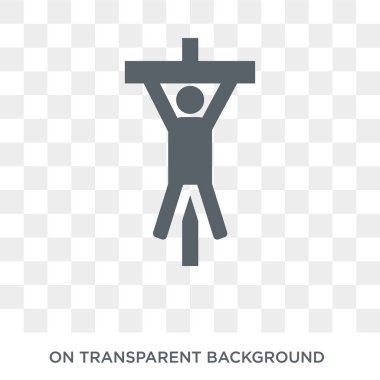 işkence simgesi. Ordu koleksiyonundan işkence tasarım konsepti. Saydam arka planda basit eleman vektör çizimi.