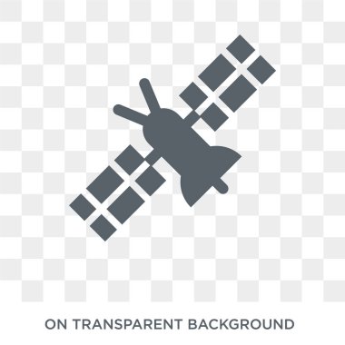 Askeri Uydular simgesi. Askeri Uydular Ordu koleksiyonundan tasarım konsepti. Saydam arka planda basit eleman vektör çizimi.