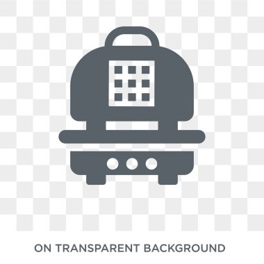 tost makinesi simgesi. tost makinesi tasarım konsepti mutfak koleksiyonundan. Basit öğe vektör çizim şeffaf arka plan üzerinde.