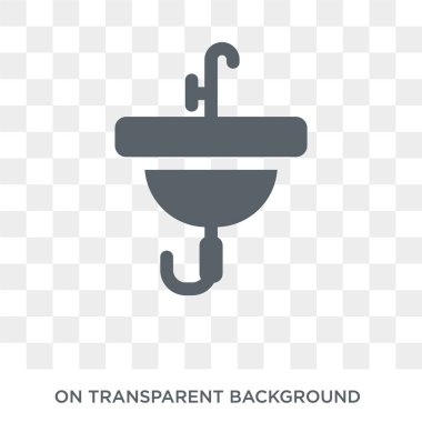 mutfak musluk simgesi. mutfak musluk tasarım konsepti mutfak koleksiyonundan. Basit öğe vektör çizim şeffaf arka plan üzerinde.