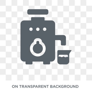 Meyve sıkacağı simgesi. Meyve sıkacağı tasarım konsepti koleksiyonundan. Basit öğe vektör çizim şeffaf arka plan üzerinde.