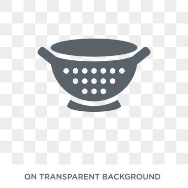 colander icon. colander design concept from Kitchen collection. Simple element vector illustration on transparent background.
