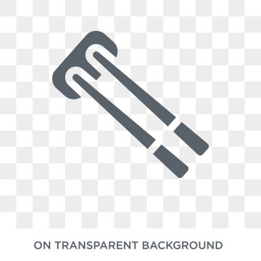 çubuk simgesi. yemek çubukları koleksiyonu kavram tasarlayın. Basit öğe vektör çizim şeffaf arka plan üzerinde.