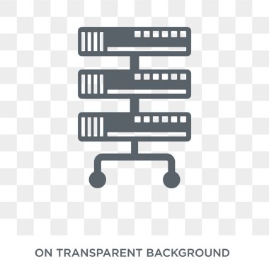 proxy sunucu simgesi. Internet güvenlik ve ağ koleksiyonundan şeffaf arka plan trendy düz vektör proxy sunucu simgesi. Yüksek kaliteli dolu proxy server simge kullanımı için web ve hareket eden