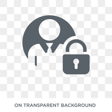 Gizlilik simgesi. Internet güvenlik ve ağ koleksiyonu şeffaf arka plan trendy düz vektör gizlilik simgesi. Yüksek kaliteli web ve mobil için Gizlilik simgesi kullanın dolu