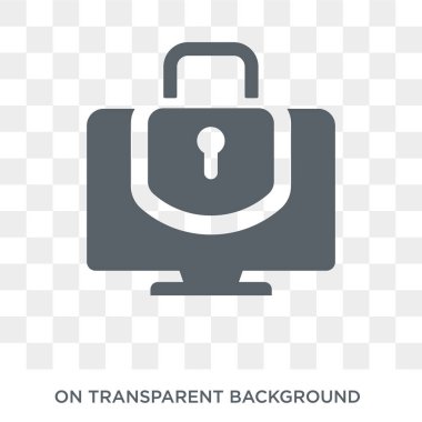 Asma kilit simgesi. Trendy düz vektör Internet güvenlik ve ağ koleksiyonu şeffaf arka plan asma kilit simgesi. Yüksek kaliteli web ve mobil için asma kilit simgesi kullanın dolu