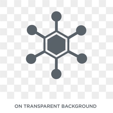Hub simgesi. Internet güvenlik ve ağ koleksiyonu şeffaf arka plan trendy düz vektör Hub simgesi. Hub simge kullanımı web ve mobil için yüksek kaliteli dolu