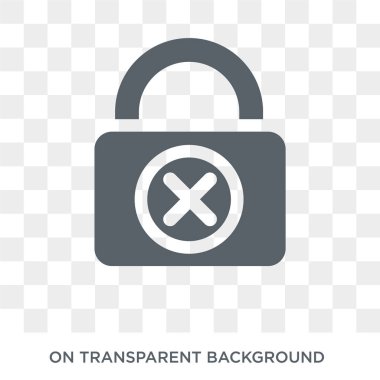 Güvensiz simgesi. Internet güvenlik ve ağ koleksiyonundan şeffaf arka plan trendy düz vektör güvensiz simgesi. Yüksek kaliteli web ve mobil için güvensiz simge kullanımı dolu