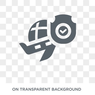 Seyahat sigortası simgesi. Trendy düz vektör seyahat sigortası koleksiyonundan şeffaf arka plan sigorta simgesi. Yüksek kaliteli seyahat sigorta simge kullanımı web ve mobil için dolu