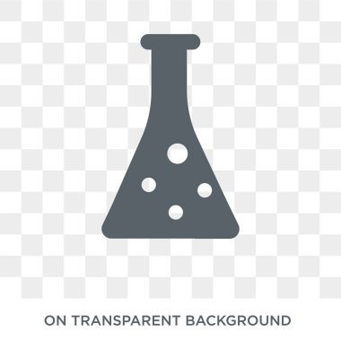 Kimyasal simgesi. Kimyasal maddeler sanayi koleksiyonundan kavram tasarlayın. Basit öğe vektör çizim şeffaf arka plan üzerinde.