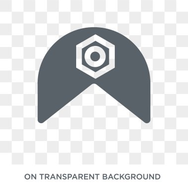 Türban simgesi. Hindistan koleksiyonundan şeffaf arka plan trendy düz vektör türban simgesi. Yüksek kaliteli web ve mobil için sarık sembolü kullanın dolu