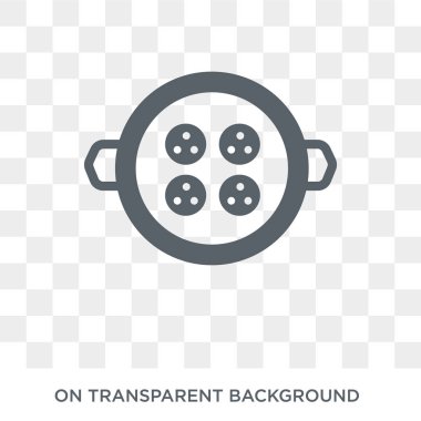 Malai köfte simgesi. Hindistan koleksiyonundan şeffaf arka plan trendy düz vektör Malai köfte simgesi. Malai köfte simge kullanımı web ve mobil için yüksek kaliteli dolu