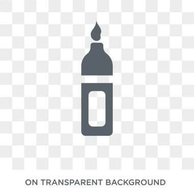 tıraş jeli simgesi. tıraş jeli tasarım konsepti hijyen koleksiyonundan. Basit öğe vektör çizim şeffaf arka plan üzerinde.