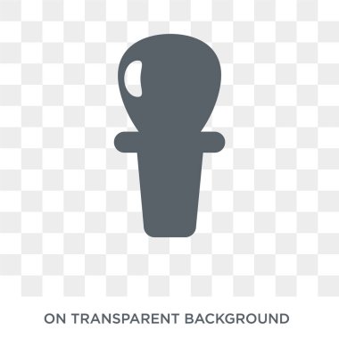 Tıraş fırçası simgesi. Tıraş fırçası tasarım konsepti koleksiyonundan. Basit öğe vektör çizim şeffaf arka plan üzerinde.