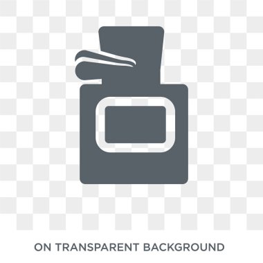 Fragance simgesi. Fragance tasarım konsepti koleksiyonundan. Basit öğe vektör çizim şeffaf arka plan üzerinde.