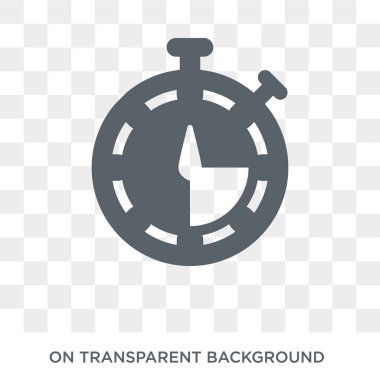 Zamanlayıcı simgesi. Zamanlayıcı tasarım konsepti saat managemnet koleksiyonundan. Basit öğe vektör çizim şeffaf arka plan üzerinde.