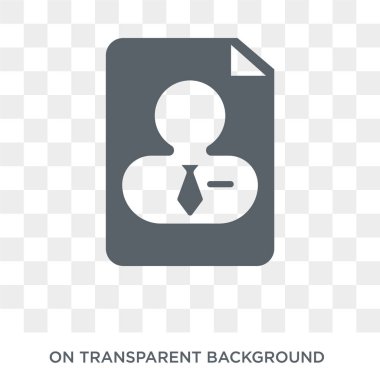 Profilleri simgesi. Profilleri insan kaynakları koleksiyonundan kavram tasarlayın. Basit öğe vektör çizim şeffaf arka plan üzerinde.