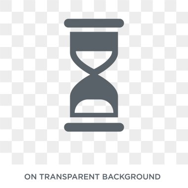 Hourglass icon. Hourglass design concept from Time managemnet collection. Simple element vector illustration on transparent background.