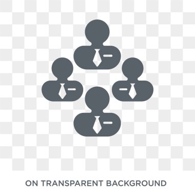 Grup simgesi. Grup tasarım konsepti insan kaynakları koleksiyonundan. Basit öğe vektör çizim şeffaf arka plan üzerinde.