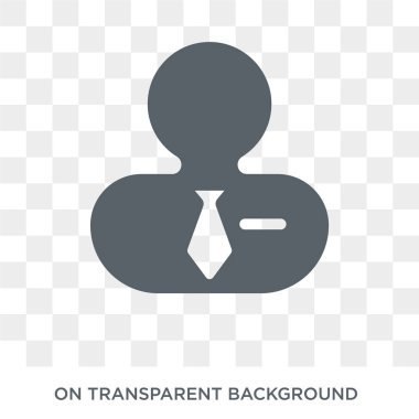 Çalışan simgesi. Çalışan tasarım konsepti insan kaynakları koleksiyonundan. Basit öğe vektör çizim şeffaf arka plan üzerinde.