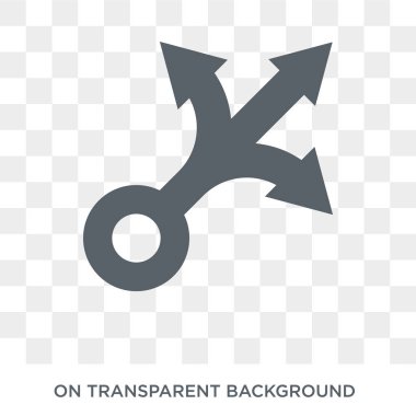 Karar verme simgesi. Karar verme tasarım konsepti insan kaynakları koleksiyonundan. Basit öğe vektör çizim şeffaf arka plan üzerinde.