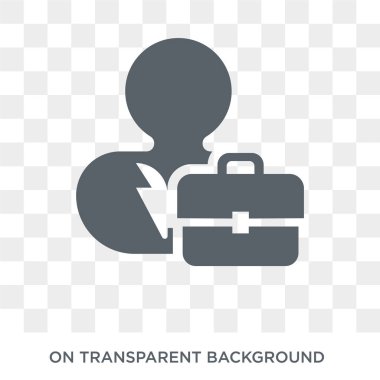 Kariyer ikonu. İnsan kaynakları koleksiyonundan kariyer tasarım konsepti. Saydam arka planda basit eleman vektör çizimi.