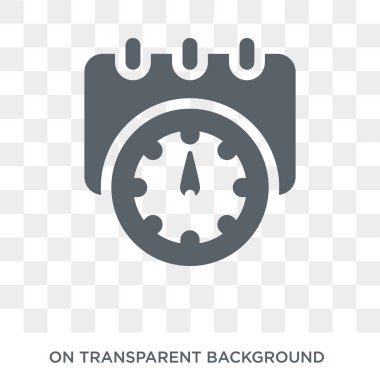 Randevu simgesi. Randevu tasarım konsepti insan kaynakları koleksiyonundan. Basit öğe vektör çizim şeffaf arka plan üzerinde.