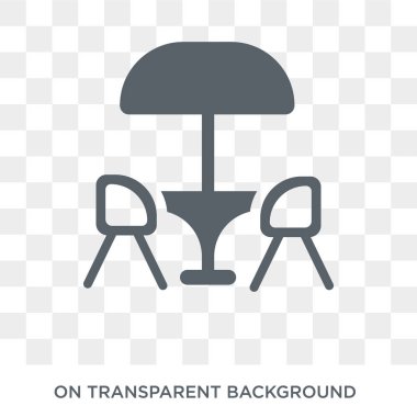 Terrace icon. Terrace design concept from Restaurant collection. Simple element vector illustration on transparent background.