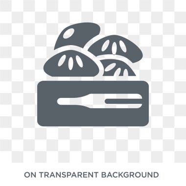 Dim sum simgesi. Dim sum tasarım konsepti Restoran koleksiyonundan. Basit öğe vektör çizim şeffaf arka plan üzerinde.