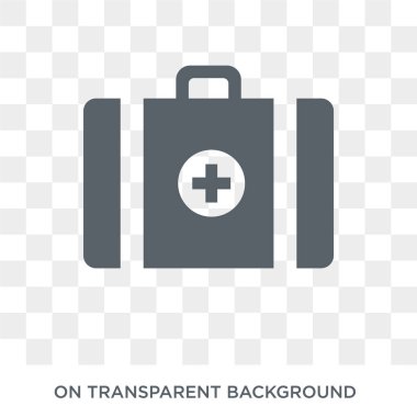 Tıbbi simge. Sağlık ve tıp koleksiyonundan şeffaf arka plan trendy düz vektör tıbbi simgesi. Tıbbi simge kullanımı web ve mobil için yüksek kaliteli dolu