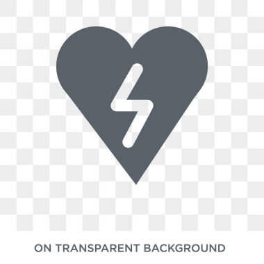 Defibrilatör simgesi. Sağlık ve tıp koleksiyonundan şeffaf arka plan trendy düz vektör defibrilatör simgesi. Defibrilatör simge kullanımı web ve mobil için yüksek kaliteli dolu