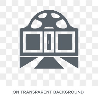 Kapı simgesi. Trendy düz vektör mimarisi ve seyahat koleksiyonundan şeffaf arka plan üstünde kutsal kişilerin resmi geçidi. Yüksek kalitede kapı simge kullanımı web ve mobil için dolu