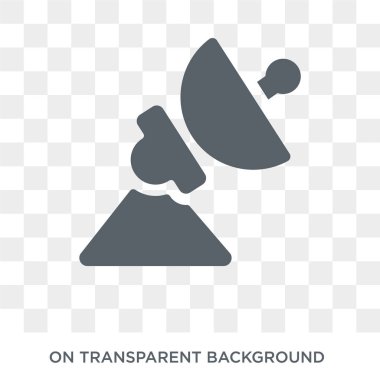 Parabolik sinyal simgesi. Trendy düz vektör parabolik sinyal simgesi donanım koleksiyonundan şeffaf arka plan. Parabolik sinyal simge kullanımı web ve mobil için yüksek kaliteli dolu