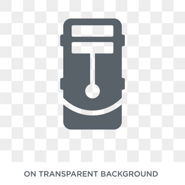 Bilgisayar büyük kutsal kişilerin resmi. Trendy düz vektör bilgisayar kasasının simgesi donanım koleksiyonundan şeffaf arka plan. Bilgisayar kasasının simge kullanımı web ve mobil için yüksek kaliteli dolu