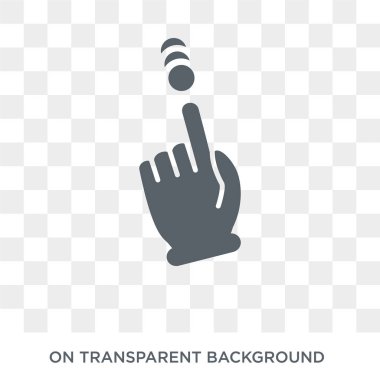 Dokunmatik ve kaydırma jest simgesi. Trendy düz vektör dokunmatik ve el ve guestures koleksiyonundan şeffaf arka plan üstünde kaydırma hareketi kutsal kişilerin resmi. Yüksek kaliteli dolu değmek ve kaydırma hareketi simgesinin kullanın