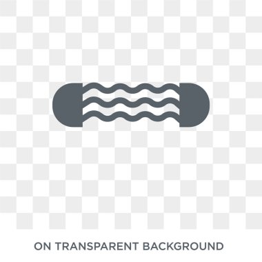 Strandpulling icon. Trendy flat vector Strandpulling icon on transparent background from Gym and fitness collection. High quality filled Strandpulling symbol use for web and mobile