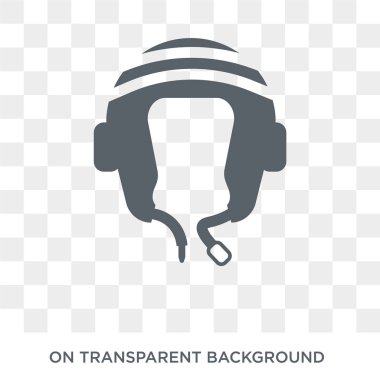 Başlık simgesi. Trendy düz vektör spor salonu ve fitness koleksiyonundan şeffaf arka plan üstünde kutsal kişilerin resmi şapkalar. Başlık simge kullanımı web ve mobil için yüksek kaliteli dolu