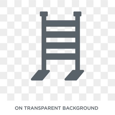 spor salonu merdiven simgesi. Trendy düz vektör spor salonu merdiven üstünde kutsal kişilerin resmi spor salonu ve fitness koleksiyonundan şeffaf arka plan. Yüksek kaliteli dolu spor salonu merdiven simge kullanımı için web ve hareket eden