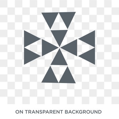 Poligonal yel değirmeni simgesi. Poligonal yel değirmeni tasarım konsepti geometri koleksiyonundan. Basit öğe vektör çizim şeffaf arka plan üzerinde.