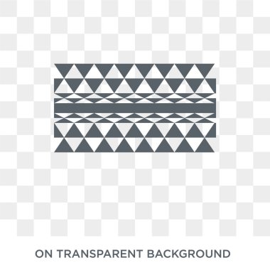 Üçgen simgesini poligonal süs şekli. Üçgen poligon süs şekil tasarım konsepti geometri koleksiyonundan. Basit öğe vektör çizim şeffaf arka plan üzerinde.