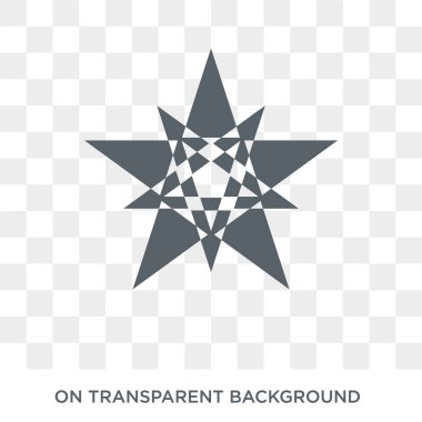 Poligonal çoklu yıldız simgesi. Poligonal çoklu yıldız tasarım konsepti geometri koleksiyonundan. Basit öğe vektör çizim şeffaf arka plan üzerinde.