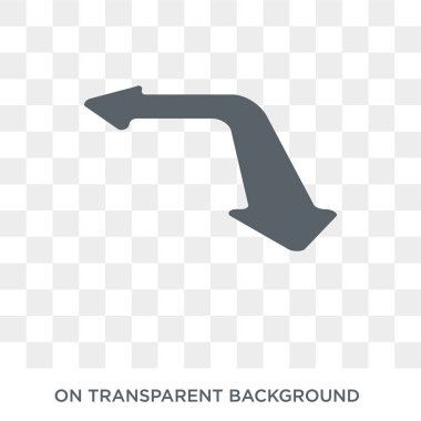 Polygonal arrow up icon. Polygonal arrow up design concept from Geometry collection. Simple element vector illustration on transparent background.