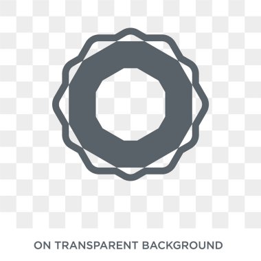 Octagon icon. Octagon design concept from Geometry collection. Simple element vector illustration on transparent background.